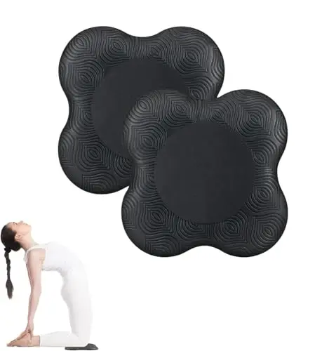 2 PCS Almohadilla Rodillera Yoga,Esterilla Yoga Antideslizante,Esterilla Fitness Pilates,Manos Codos Cojín Antideslizante para Protectora Rodilla,Tobillo,Codo y la Mano