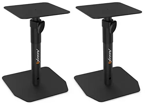 Audibax Neo STM-20 Soportes de Mesa Regulables para Monitor Estudio y Altavoz (Pareja)