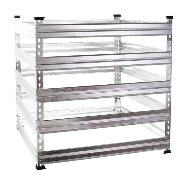 wiltec 61969 compostador metálico 1300l