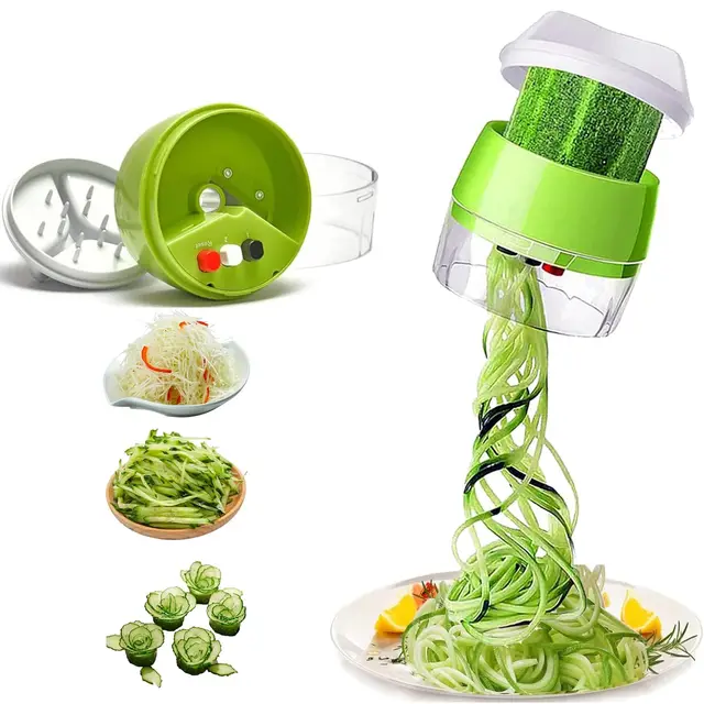 EHIOG Espiralizador de Verduras Manual 4 en 1