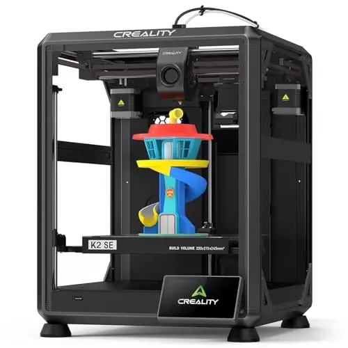 Creality K2 SE Impresora 3D Multicolor con CFS, Impresión de Alta Velocidad a 500 mm/s, Nivelación Automática, Extrusora de Accionamiento Directo, Tamaño de Impresión 220 × 215 × 245 mm