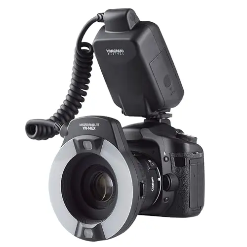 Yongnuo YN-14EX - Flash Macro/anular para Canon, Negro