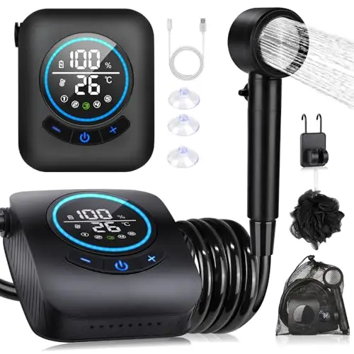 spopal ducha portátil camping 8000mah