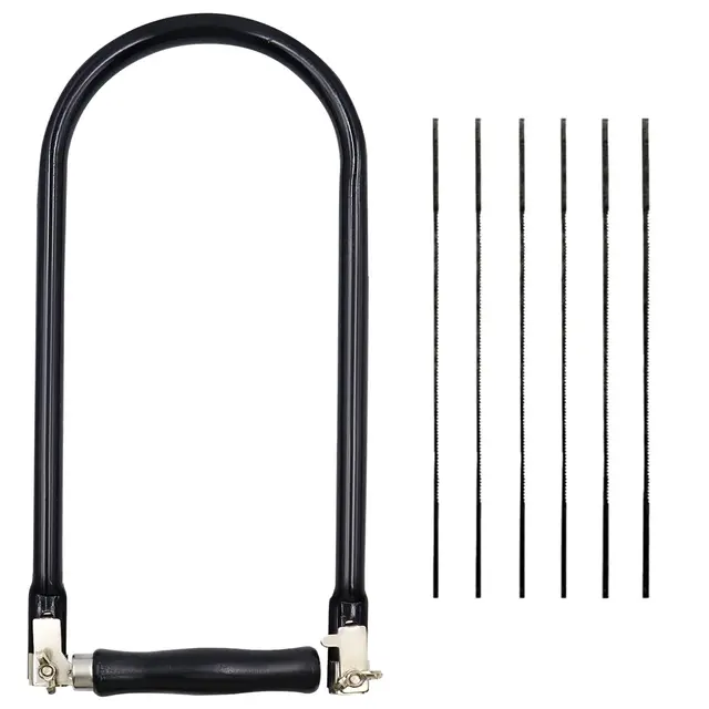 9 Piezas Sierra de Marquetería con 8 Hojas (4#6#8#10) Arco de Sierra de Marquetería para Metal y Madera Proyectos Educativos Cortes Precisos para Aprendices y Manualidades infantiles