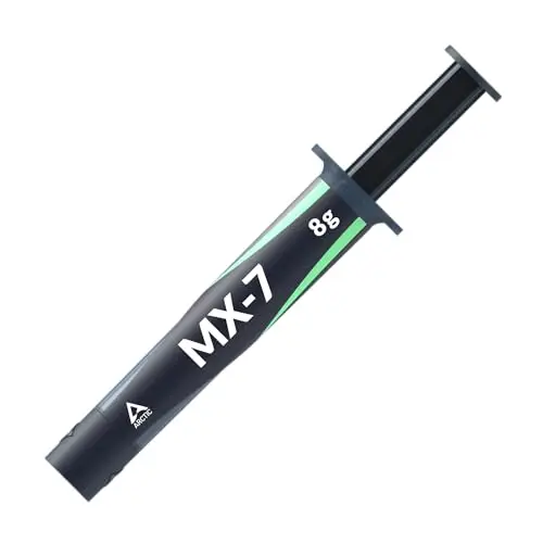 ARCTIC MX-7 (8 g) – Pasta térmica de alto rendimiento para CPUs, consolas, procesadores, tarjetas gráficas y portátiles. Alta conductividad, larga duración, no conductiva ni capacitiva