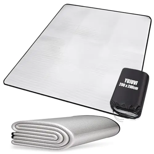 Esterilla Aislante De Aluminio Esterilla Camping 100 x 200 cm Esterilla Aislante De Aluminio Estera De Camping Térmica Aislante,para Exteriores para Camping, Alfombra
