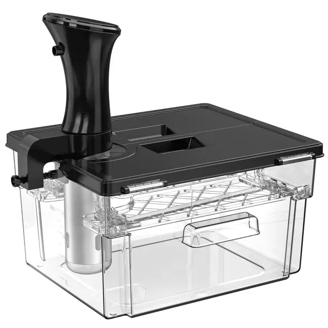 Recipiente Sous Vide Lenta con Tapa y Estante Integrados Sous Vide Contenedor, Adaptarse a la Mayoría de Las Sous Vide Roner Cocina, Multifunción 11L