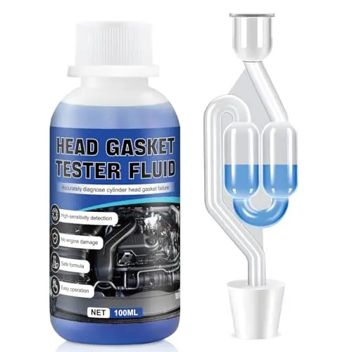 Detector de Culata CO2, Comprobador Junta Culata, Kit Universa Probador de Junta Culata, Kit Profesional para Prueba de Gases en Refrigerante para Todo Tipo de Vehículos y Motocicletas, 100ml
