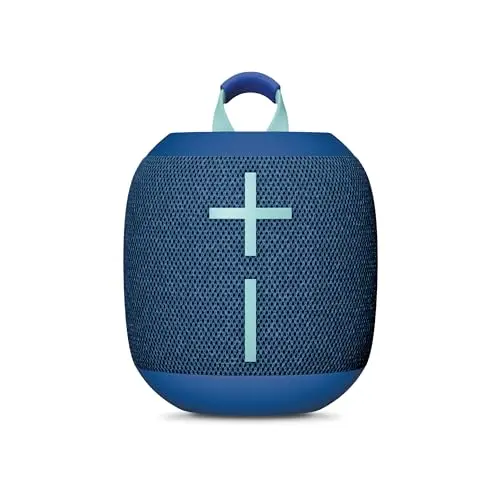 Ultimate Ears Wonderboom 4, Altavoz Bluetooth portátil Resistente al Agua con Graves potentes y Sonido de 360 Grados, Altavoz Flotante a Prueba de Polvo con Radio de acción de 40m - Azul