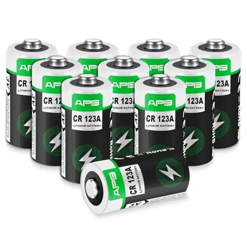 vemfay cr123a pack 10 pilas litio 3v