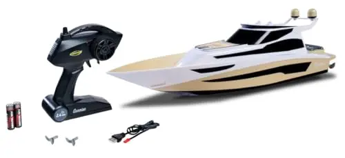 Carson 500108059 Yate RC Hurikan 2.4G 100% RTR - Barco teledirigido, Barco RC, Juguete teledirigido para niños y Adultos, Incluye Mando a Distancia
