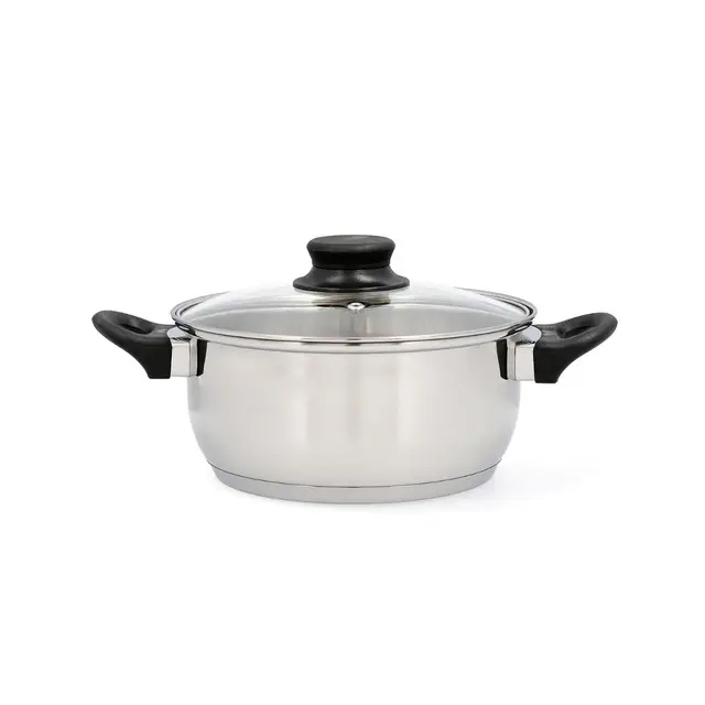 Quid Habitat Cacerola Acero Inoxidable Apto Vitrocerámica Apto Inducción 100% Higiénico
