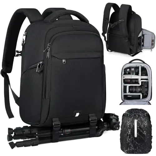 rainsmore mochila cámara impermeable 14"
