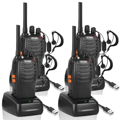juauo bf-88e pack 4 walkie-talkie