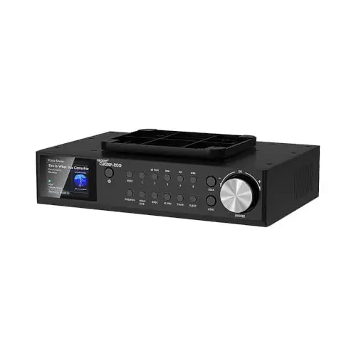 Ferguson Regent Cucina 200 - Radio de Cocina Digital con Bluetooth, FM/Dab+, Pantalla LCD a Color, luz LED integrada, Temporizador de Cocina de hasta 240 Minutos, Doble Alarma, Montaje bajo Mueble