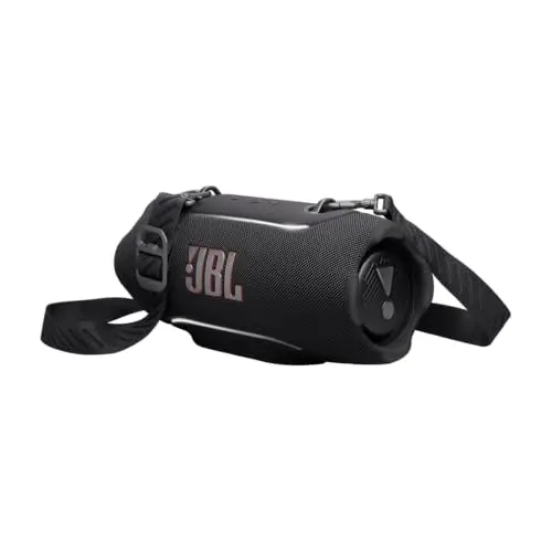 JBL Xtreme 5 - Altavoz Bluetooth portátil con Sonido JBL Pro y práctica Correa para el Hombro, IP68 Impermeable, Banco de energía Integrado, Negro