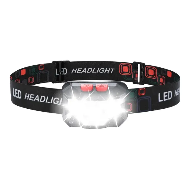 GRIFEMA GD301 Linterna Frontal LED Recargable, 6 Modes de Luz (Blanco y Rojo) con Sensor de Movimiento, IPX45 Impermeable y Liviana, para Correr de Noche, Camping, Pesca, Excursión