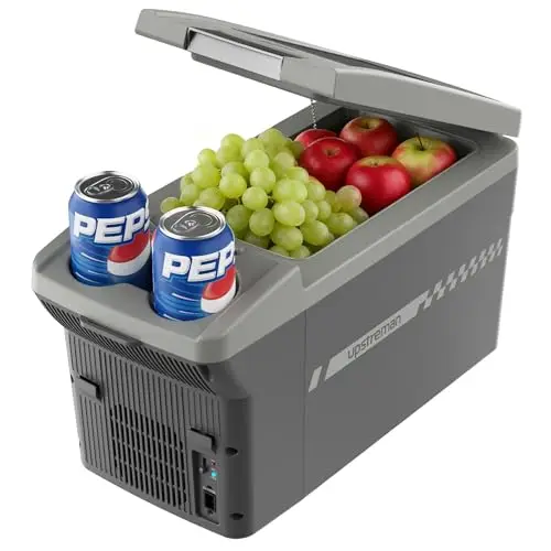 Upstreman 8 Litros Nevera Portatil Electrica con Correa, 12 V, Enfría y Calienta, Nevera Portatil Para Coche, Camión, Barco, Autocaravana, AR11