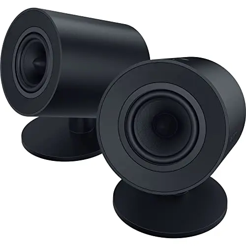 Razer Nommo V2 X - Altavoces Gaming de Rango Completo 2.0 para PC (Dos diafragmas de rango completo de 3 pulgadas, THX Spatial Audio, Compatibilidad Multiplataforma) Negro