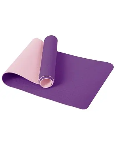 Good Nite Esterilla de yoga para ejercicio, fitness, extra gruesa, antideslizante, para deportes, pilates, gimnasio, resistencia con correa de transporte, 183 x 61 x 0,6 cm