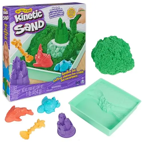 kinetic sand set sandbox verde