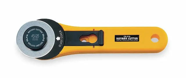 Olfa 9651 RTY-2/G - Cúter rotativo con cuchilla circular de 45 mm