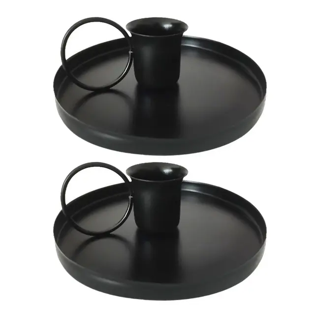 sleekee candelabros hierro negro 2