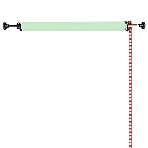 NEEWER Fotografía Sistema de soporte de fondo manual de montaje en pared de un solo rodillo con 2 x gancho simple, 2 x barra de expansión, 1 x cadena, capacidad de carga: 22 lb / 10 kg