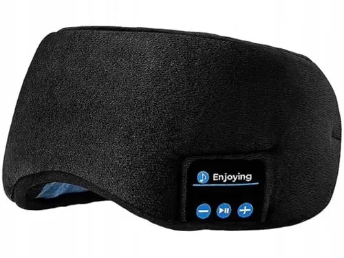 Antifaz para dormir con auriculares Bluetooth incorporados, máscara con música inalámbrica, control táctil, cancelación de ruido, ligero y confortable, para viajes, siesta, yoga, sueño y descanso.