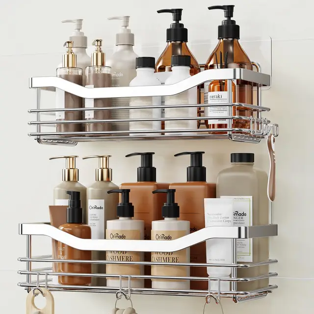 orimade shower organiser cesta adhesiva