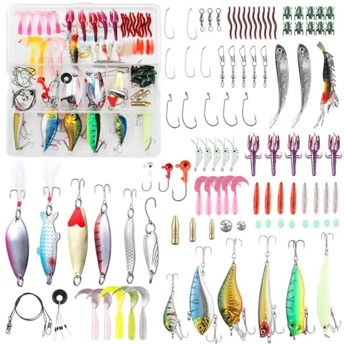 tuxibin 101 señuelos de pesca mixtos