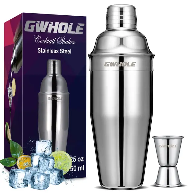 gwhole coctelera acero inoxidable 750ml