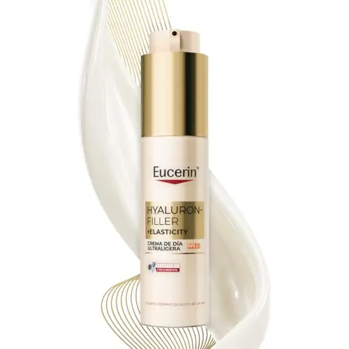 Hyaluron-Filler + Elasticity Día Ultraligera SPF50 50ml, Crema facial antimanchas y antiarrugas, protección solar con Thiamidol, absorción rápida, para todo tipo de piel