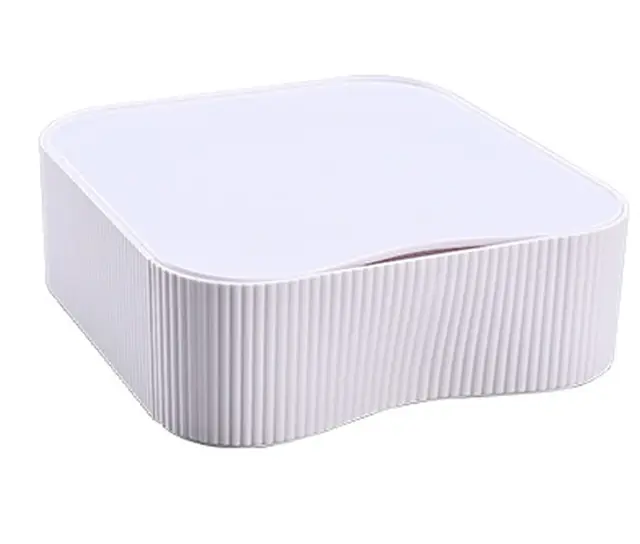 TUKA-i-AKUT Caja de Cajones Apilable, Combinable Flexible, Caja de Almacenamiento de Escritorio, Organizador Caja Utensilios para Oficina Maquillaje Cosméticos Joyas, 23x22x8cm Blanco TKD8610 White