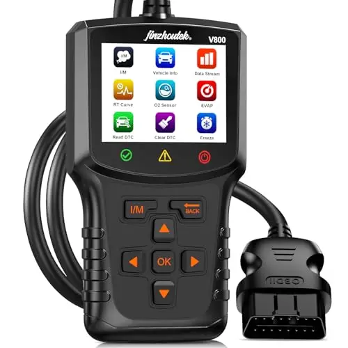OBD2 Diagnosis Coche OBD Scanner: Máquina Diagnostico para Coche Multimarca- Lector Códigos Fallos Motor Autos Completas OBDII Funciones - Maquina Escaner Compatible BMW Mercedes Audi Vehículos OBDII