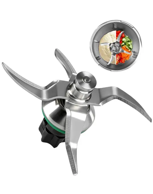 Cuchillas para Thermomix TM5, TM6 y TM7 – Cuchillo de Acero Inoxidable SUS420 con Junta de Sellado, Repuesto Compatible con Vorwerk Thermomix, Base de Nylon