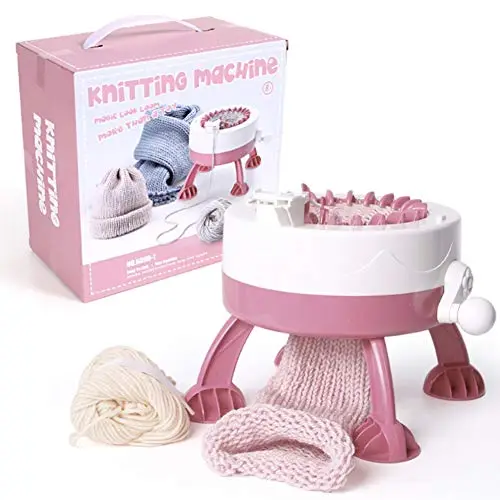 RBSD Máquina de Tejer, 22 Agujas, máquina de Coser para Tejer a Mano para Calcetines, Bufanda, Mantas, niños, Herramientas de Juguete para Tejer para Adultos o niños, niños