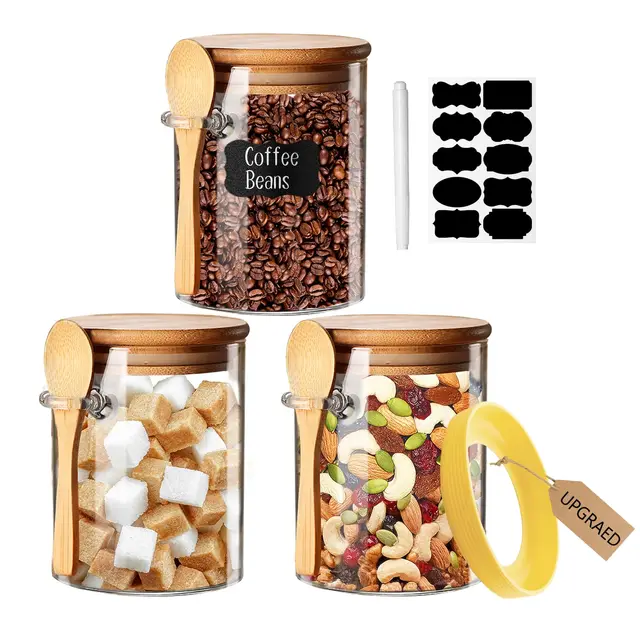yalucky tarro vidrio 530ml hermético