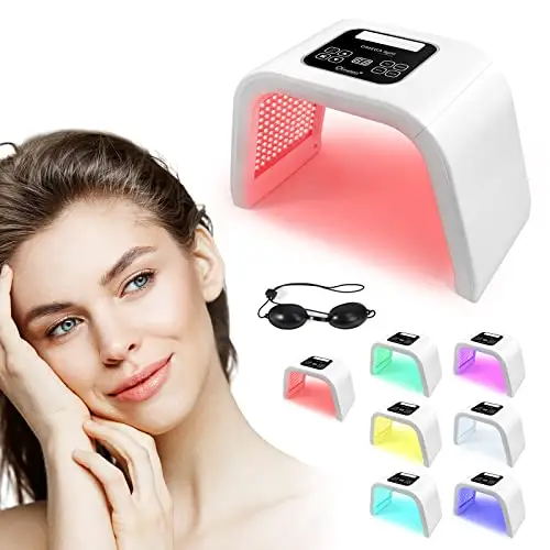 Deciniee Mascara LED Facial: 7 Colores Mascarilla LED - Profesional Belleza Máquina para Todo Tipo de Piel