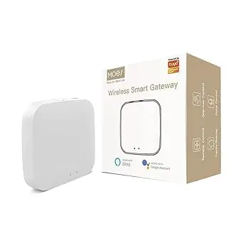 MOES Tuya ZigBee y BLE Multimodo Smart Home Gateway WiFi Mesh Hub, Funciona con Productos Tuya ZigBee o BLE Smart Home, Control de voz a través de Alexa Google Home