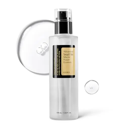 COSRX Snail Mucin 96% Power Face Serum 3.38 fl oz 100ml, Serum Hidratante para el Rostro, Cuidado Personal, Piel Brillante bajo el Maquillaje, Cuidado de la Piel Coreano, Belleza Coreana