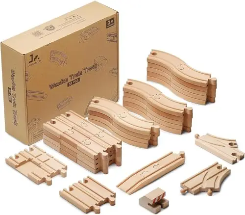 sainsmart jr. tren de madera 52 piezas