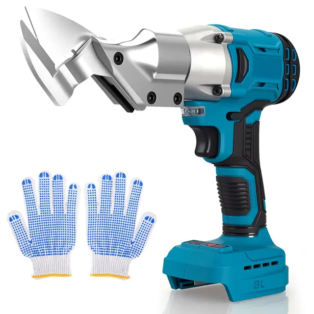 Tijeras de chapa con batería compatibles con Makita 18 V, tijeras eléctricas sin escobillas para cortar acero, tijeras de chapa, tijeras eléctricas con batería para chapa, alfombras, tela, cuero