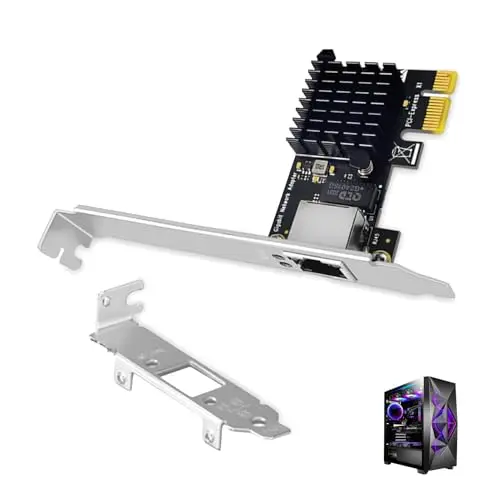 Tarjeta de Red PCIe Gigabit Ethernet, Adaptador de Red PCI Express RTL8111H, 10/100/1000 Mbps, Puerto RJ45, Compatible con Windows 10/8/7, Ideal para PC y Servidores, Conexión Estable, Alta Velocidad