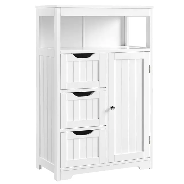 yaheetech mueble baño 3 cajones estante