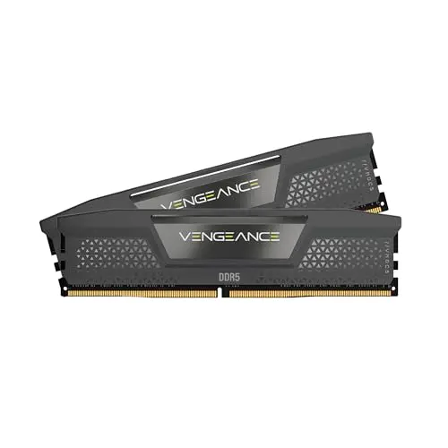 CORSAIR Vengeance DDR5 RAM 32GB (2x16GB) hasta 6000MHz CL30 AMD Expo Intel XMP 3.0 Memoria de Ordenador de Sobremesa – Gris (CMK32GX5M2B6000Z30)