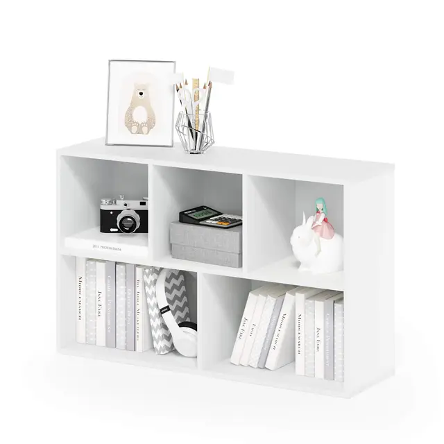 furinno luder estantería 5 cubos blanca