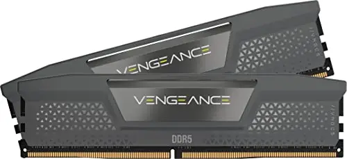 CORSAIR Vengeance DDR5 32GB (2 x 16GB) hasta 6000MHz CL38-44-44-96 1.35V Intel XMP 3.0 AMD Expo Memoria de Ordenador de Sobremesa – Gris