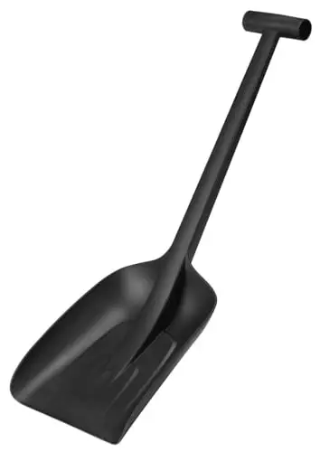 Fiskars Solid Pala de nieve para el coche, Longitud: 63 cm, Material sintético reforzado con fibra de vidrio, Negro, 1019353