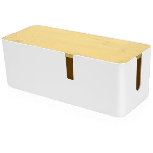 jjwuyue caja cables bambú abs